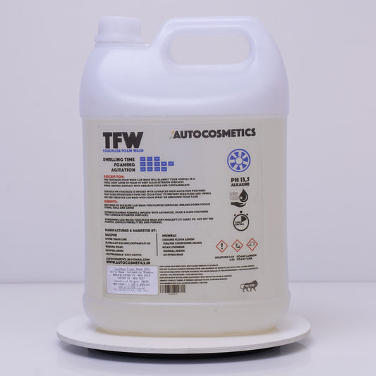 TFW 5KG – Touchless Foam Wash | High Alkaline pH 13.5 | Heavy-Duty Touchless Car Wash Shampoo – Autocosmetics
